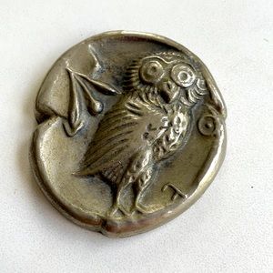 Greek Owl Paper Weight